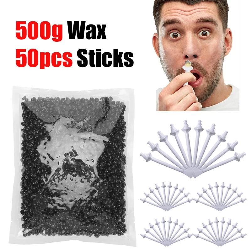 Painless Nose Nose Hair Stick Wax Bean Set Nose Wax Applicators For Hair Removal Tool Wax Accessories Beeswax Safe