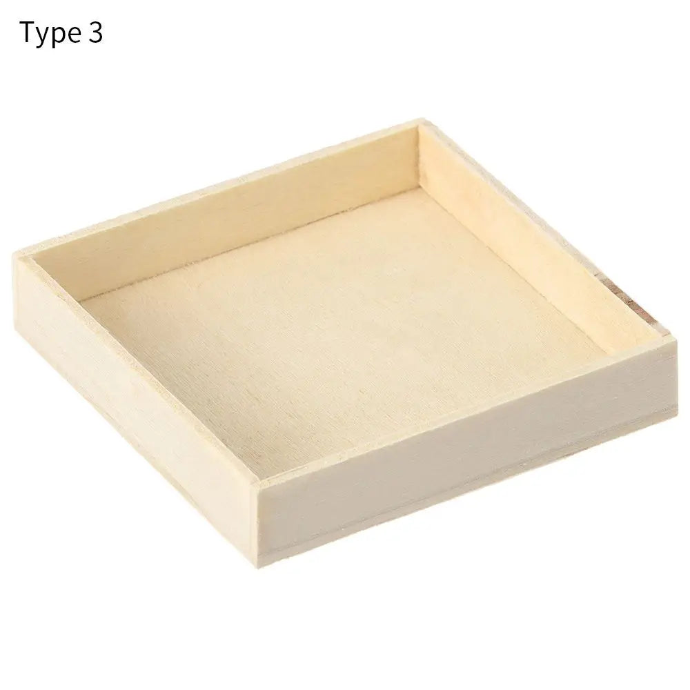 Wooden Multi Grid Storage Box Flowerpot Wood Tray Desktop Organizer Cosmetic Tool Storage Bonsai Holder Plant Pot Divided Drawer