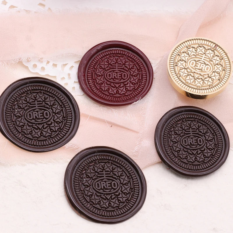 Oreo Cookie Sealing Wax Stamp Classic Pattern For Scrapbooking Cards Envelopes Wedding Invitations Gift Packaging