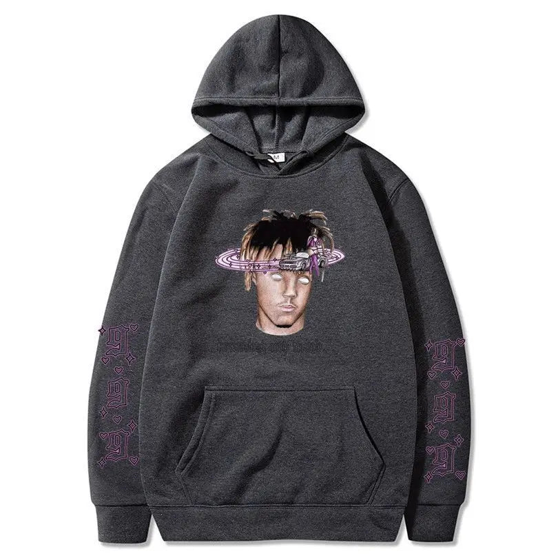 Rapper Juice Wrld 999 Letter Printed Hoodie Y2k Women's Casual Fashion Sportswear Autumn/Winter Hoodie Men's Women's Clothing