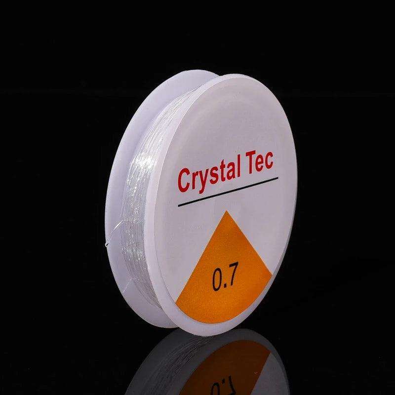 5Pcs/set 0.5-1.0mm Bead Fishing Line Bracelets, DIY Crystal Tec Elastic Rope Beads, Strong Elastic Thread Jewelry Productio