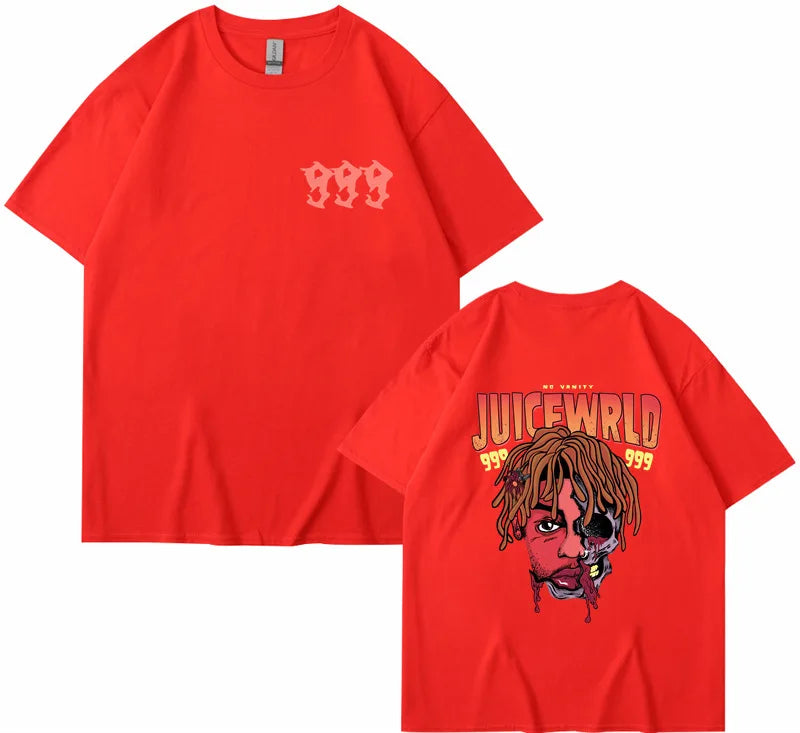 Rapper Juice Wrld 999 Short T Shirt Men's Women's Letter Printed Tshirts Y2k Casual Fashion Sportswear Summer Clothing