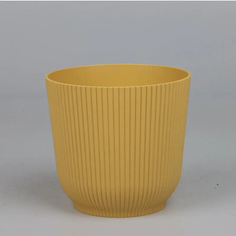 Simple environmental protection round large diameter thickened horticultural flowerpot simple thickened flowerpot Home Supplie