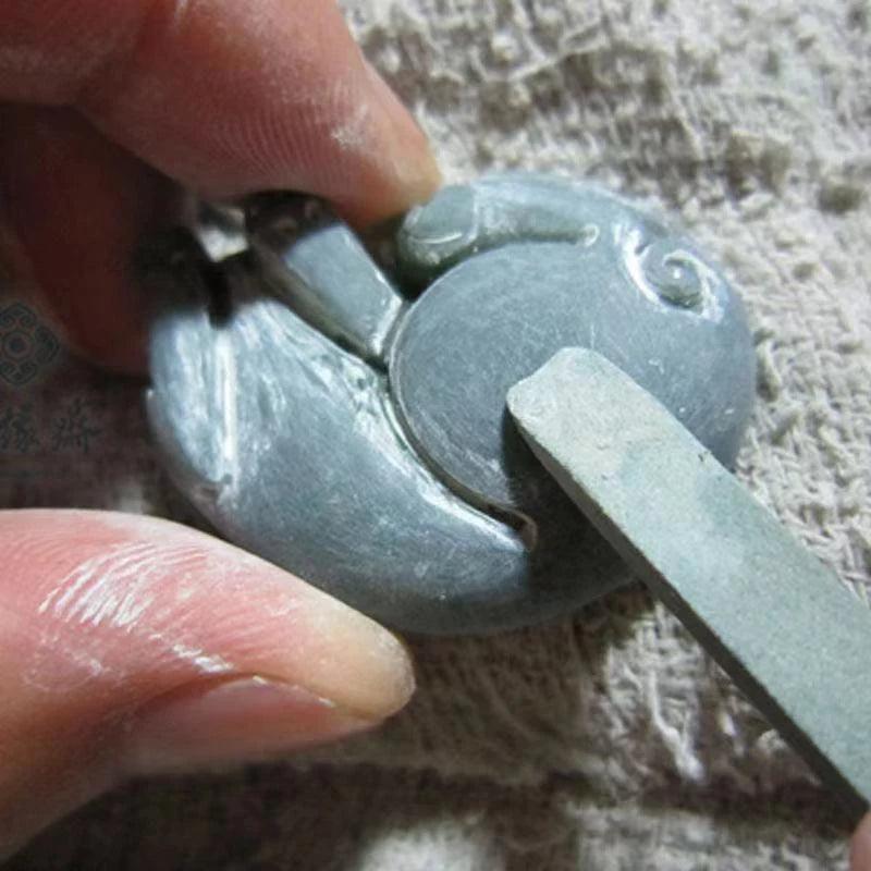 1pc Pottery Tools Polishing Stone Small Coarse Grinding Ceramic Whetstone Ceramic Bottom Sticky Glaze Polishing Grinding Tools