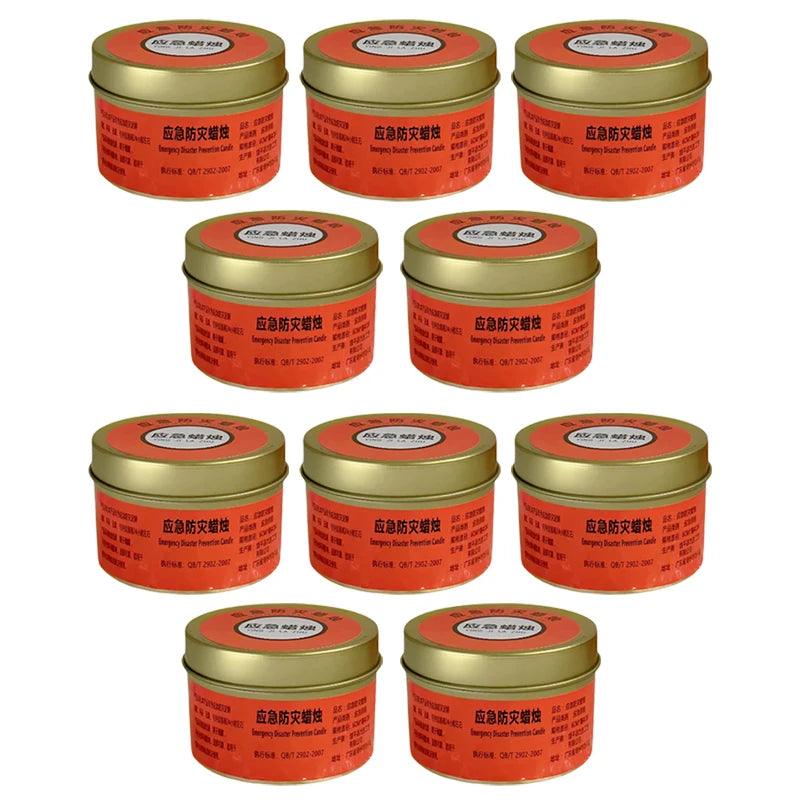 Beeswax Candles Long Burning Slow Burning Candles 24 Hours Lasting Windproof Outdoor Survival Candle Beeswax Wax Camping