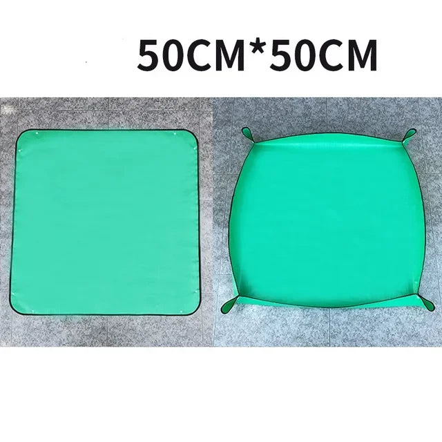 Thickened Waterproof Mats Garden Soil Change Mats Gardening Tools Plant Flower Pot Reusable Transplanting Change Pot Plant Mats