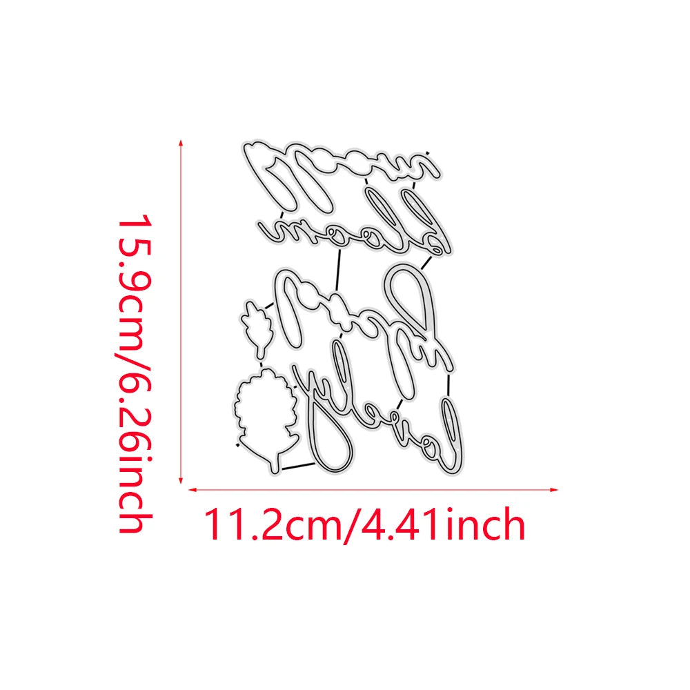 Easter Party Decorations Metal Cutting Dies and Stamps for Scrapbooking Craft Stencil Embossing Supplies Clear Stamps