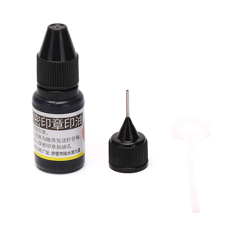 Refill Ink Black Ink For Identity Guard Theft Protection Roller Stamp Photosensi Black Ink Consumables Stamp Material