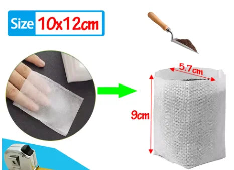 1000/100pcs Biodegradable Seed Nursery Bags Non-Woven Plants GrowBags Fabric Seedling Pots Plants Pouch for Home Garden Supply