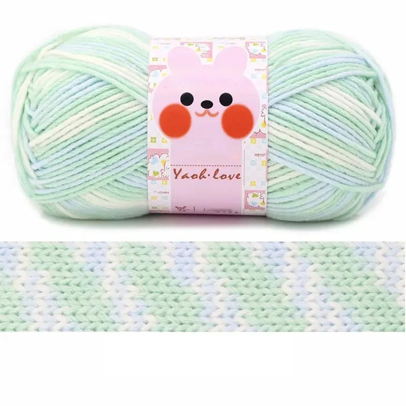 Milk Cotton Thick Yarn 170M Roll 100G For Hand Knitting