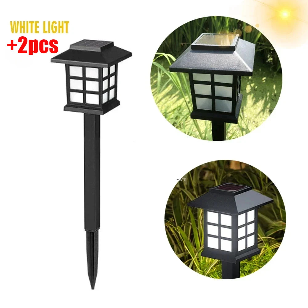 Outdoor Solar Lights Garden Lights Solar Powered Lamp Lantern Waterproof Landscape Lighting Pathway Yard Lawn Garden Decoration