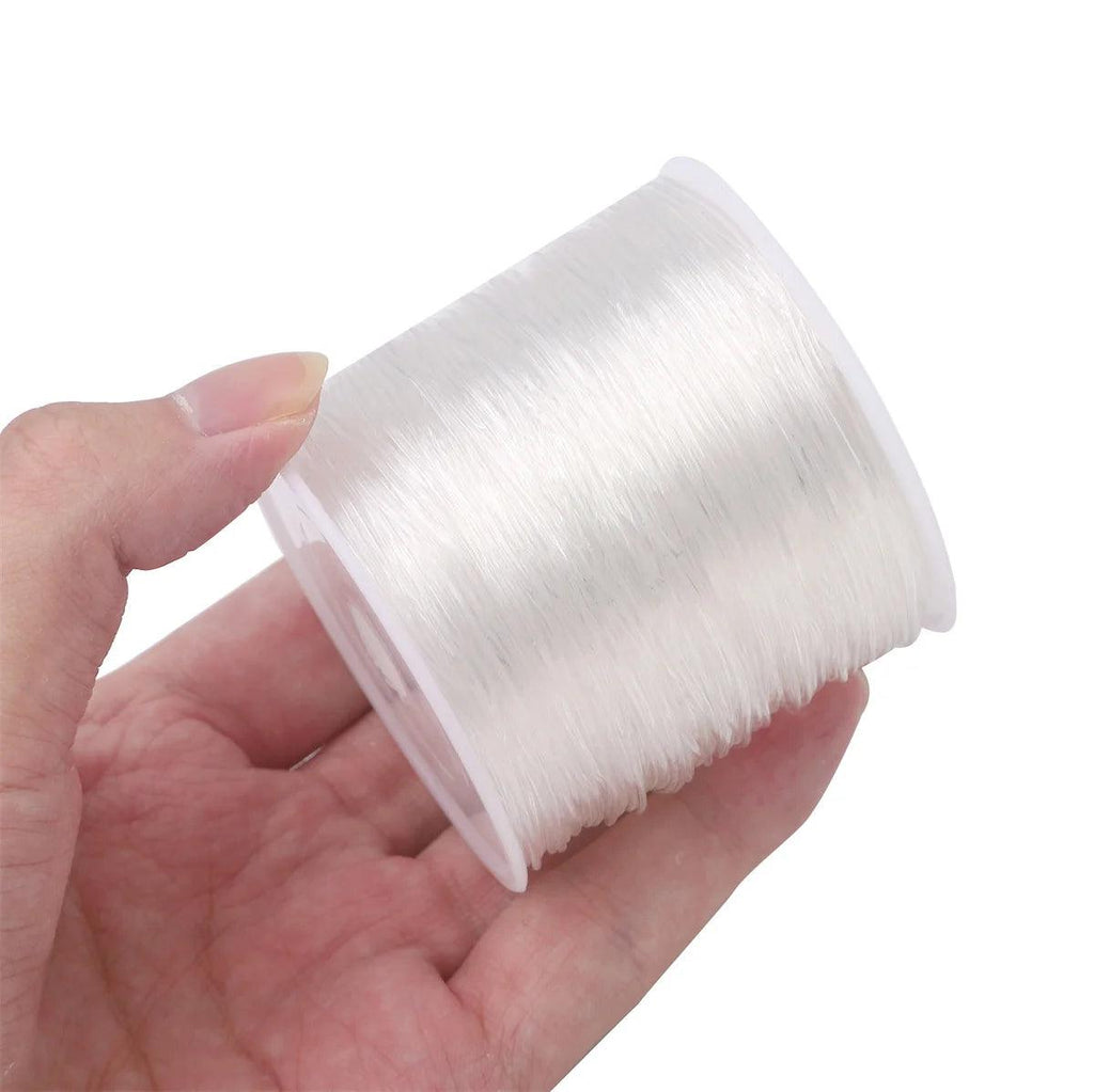 About 35-100m Round Crystal Elastic Line DIY Beaded Jewelry Rope Elastic Rope Jewelry Accessories