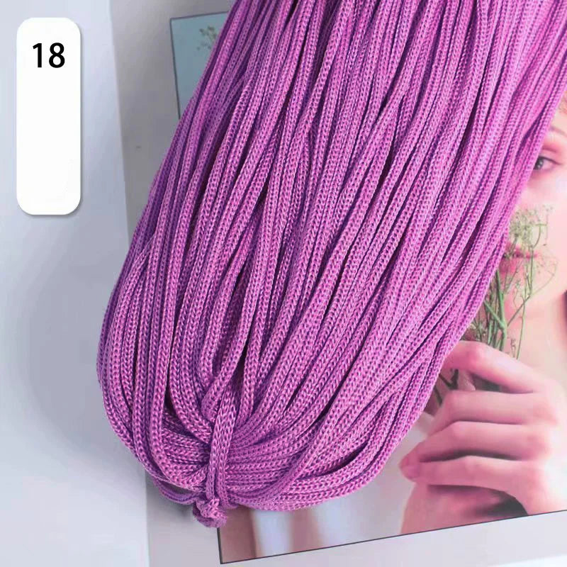 Light Body Ice Silk Thread Set For DIY Crochet Hats And Bags