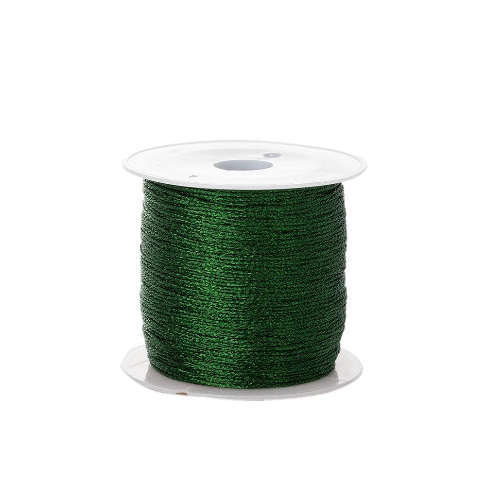 0.4mm 50m Crafts Nylon Cord For Jewelry Making Beading Braided Nylon Satin String for Bracelets Rattail Trim Chinese Knot