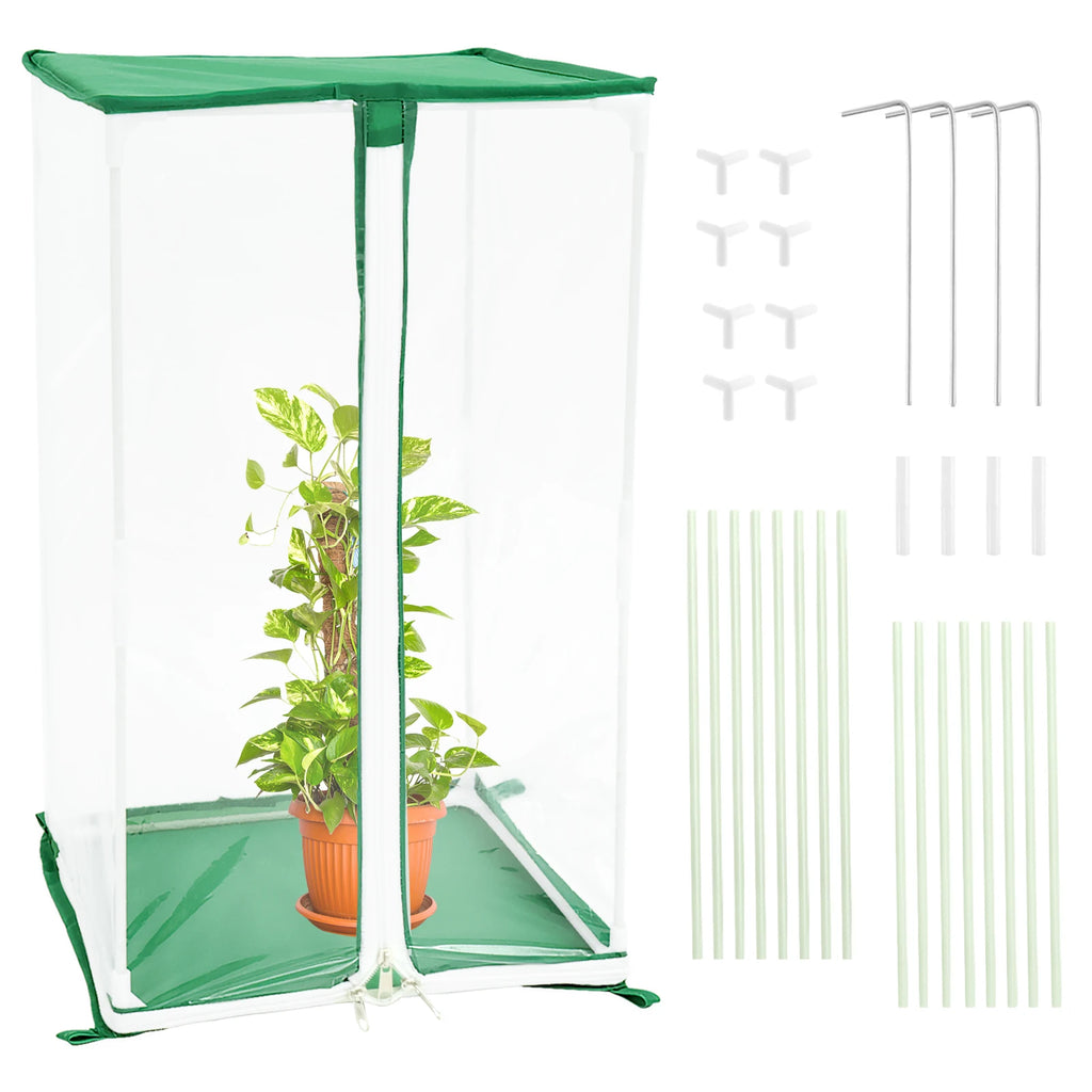 Garden Greenhouse Cover Portable Mini Plants Keep Warm Sunroom Clear PVC Flower Gardening Protection Net Cover