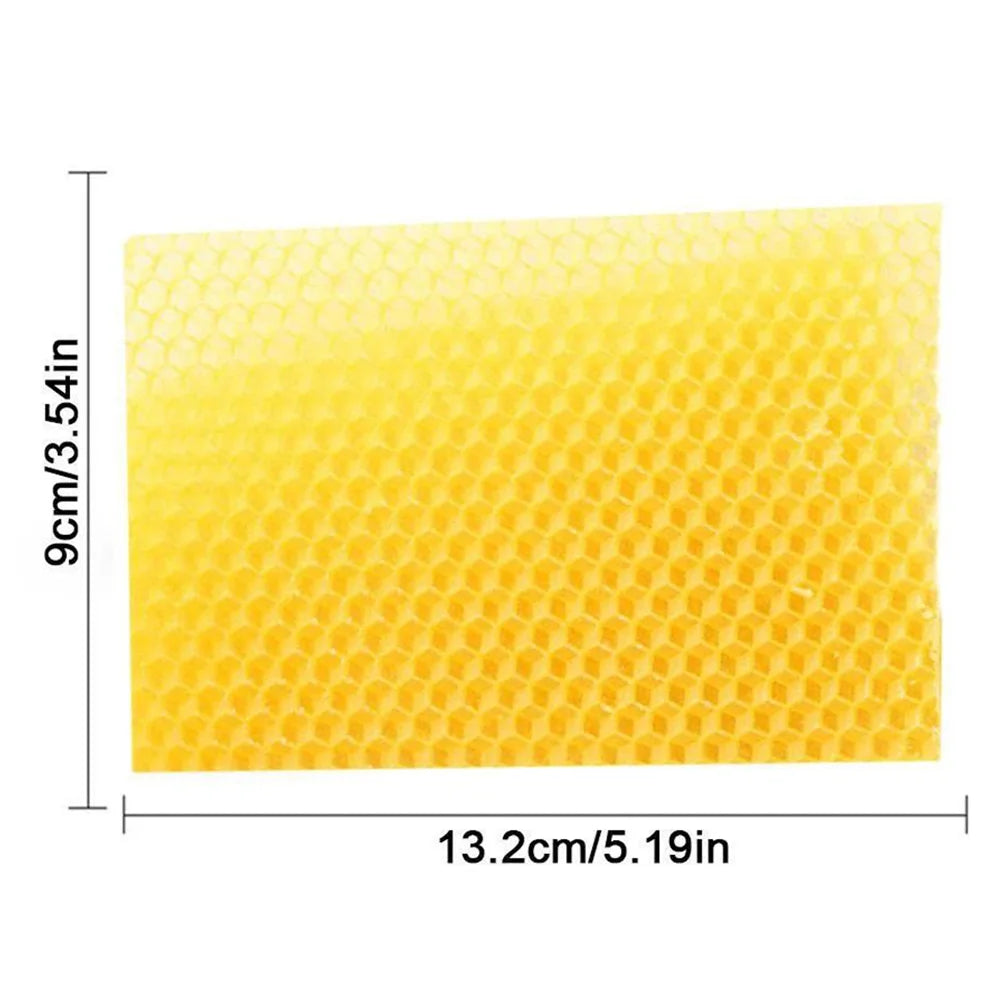 10/20Pcs DIY Beeswax Honeycomb Sheets Craft Hive Bee Wax Honey Candles Making Bees Wax Honeycomb Beekeeping Supplies 13.2x9cm