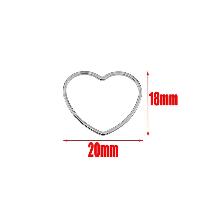 10pcs Stainless Steel Charms Connectors Hollow Frame Bezel Cross Moon for DIY Casting Necklaces Earrings Jewelry Making Supplies