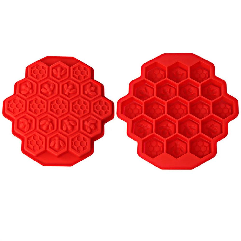 19 Mobile Bee Honeycomb Silicone Soap Mold DIY Bee Honeycomb Cake Chocolate Decoration Tools Beeswax Candle Mold
