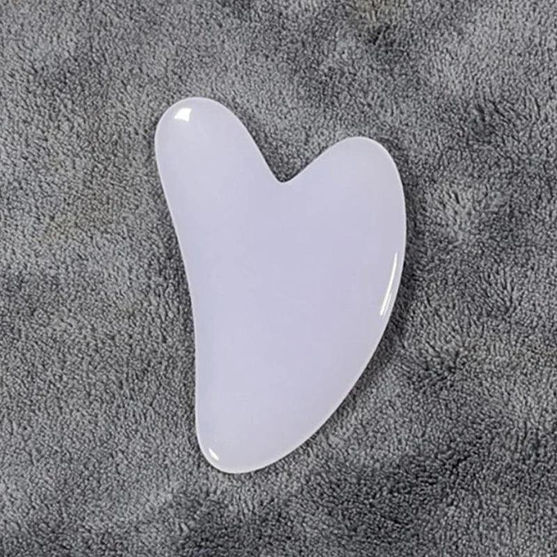 Heart Shape SPA Massage Beeswax  Scraping Massage Scraper Face Massager Acupuncture Guasha Board Massager For Face Pulling Skin