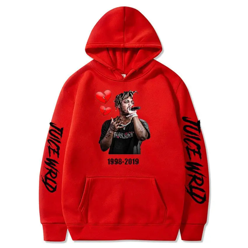 Rapper Juice Wrld 999 Letter Printed Hoodie Y2k Women's Casual Fashion Sportswear Autumn/Winter Hoodie Men's Women's Clothing