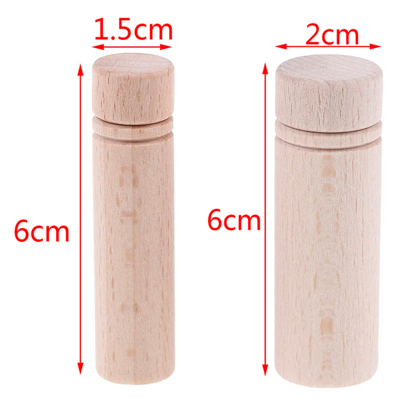 1Pc Wooden Portable Needle Storage Case Wooded Container DIY Sewing Embroidery Pins Organizer