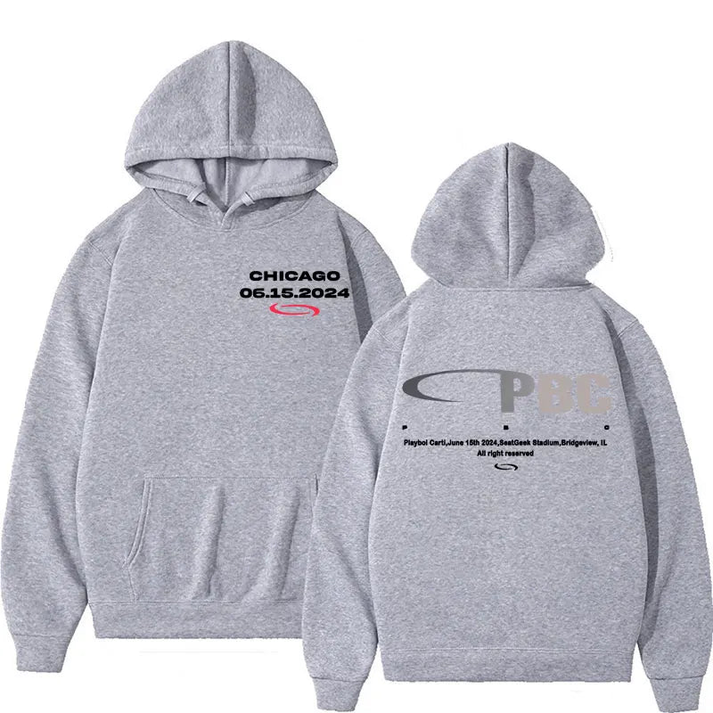 Playboi Carti PBC Opium Label Logo Print Hoodies Men Women Harajuku Y2k Hip Hop Sweatshirt Fashion Casual Fleece Pullover Hoodie