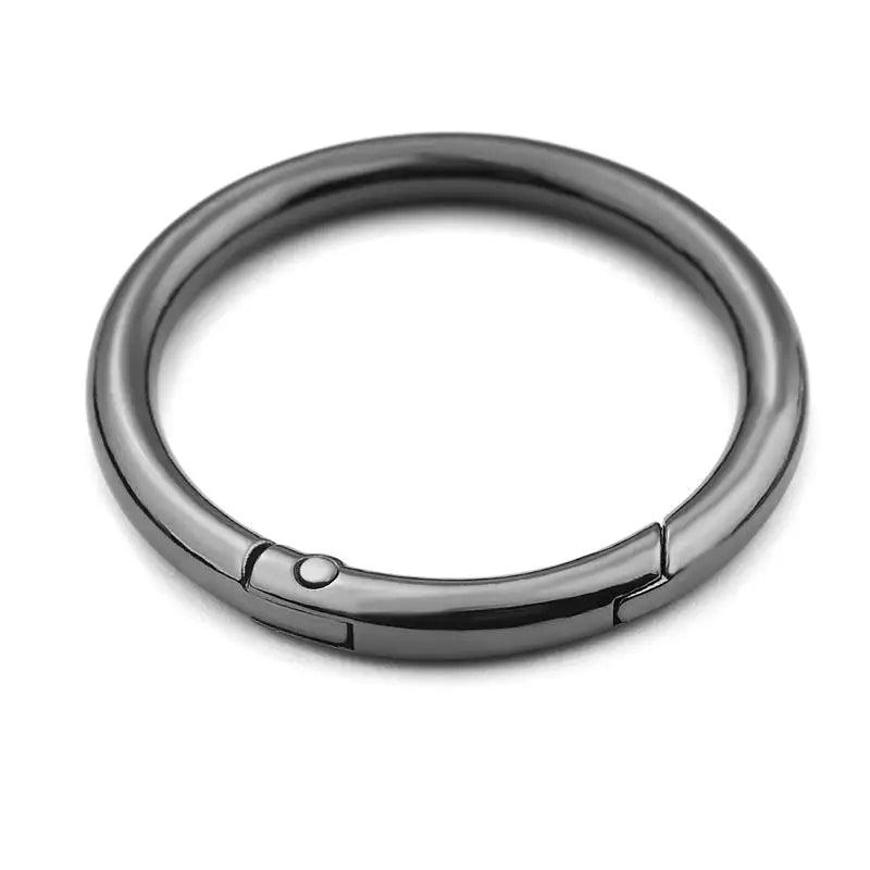 5pcs Metal O Ring Spring Clasps For DIY Jewelry Openable Round Carabiner Keychain Bag Clips Hook Dog Chain Buckles Connector