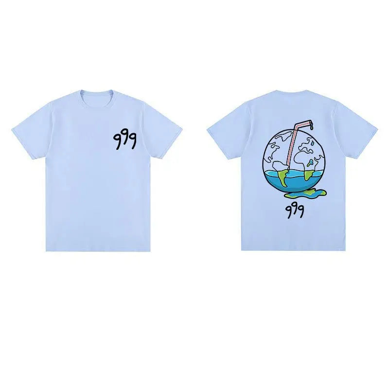 Rapper Juice Wrld 999 Short T Shirt Men's Women's Letter Printed Tshirts Y2k Casual Fashion Sportswear Summer Clothing