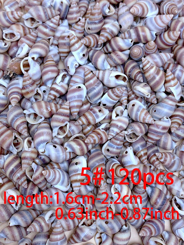 30/60/120pcs natural handmade diy with hole shell suitable for bracelet necklace earrings pendant jewelry accessories