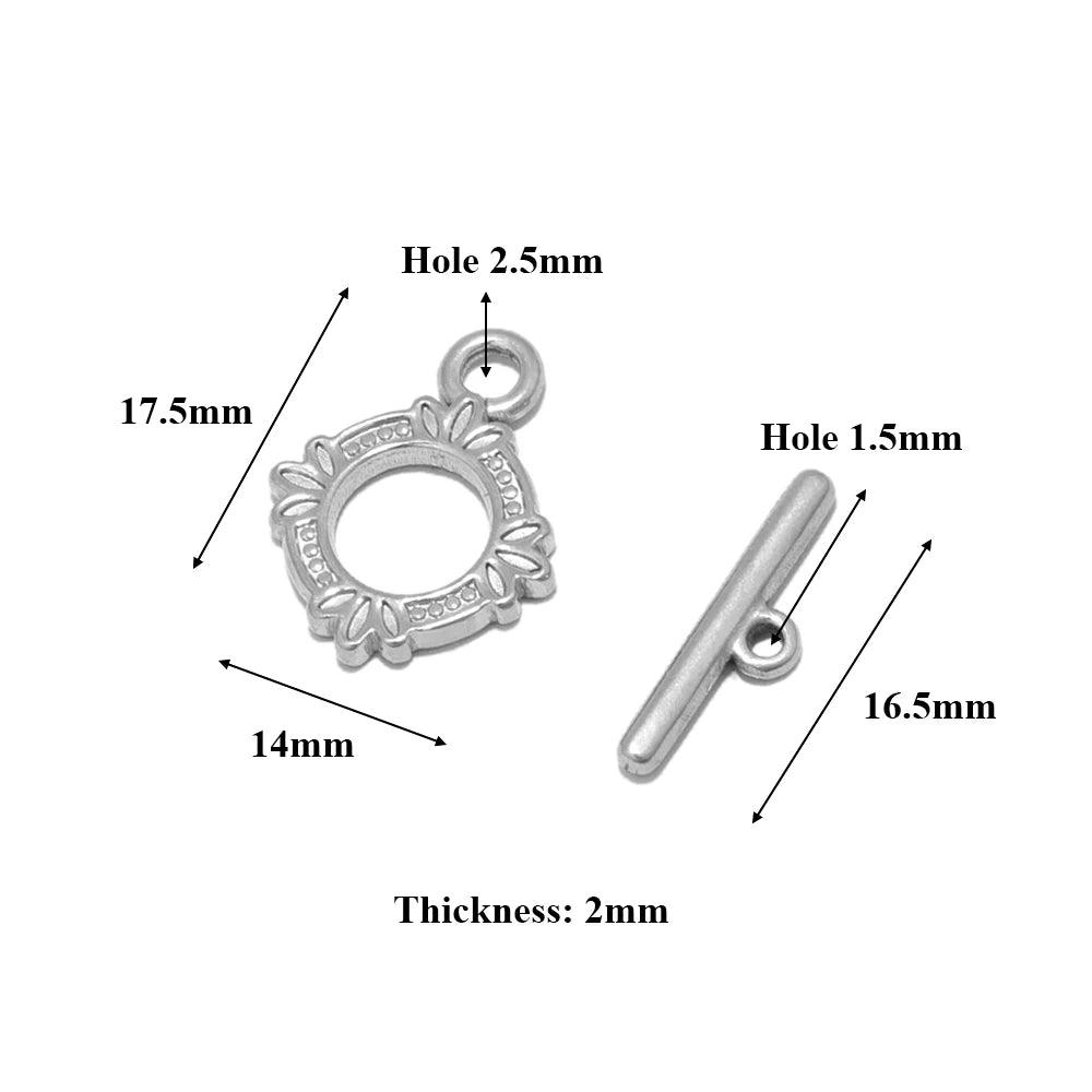 4 Sets Stainless Steel Gold Toggle OT Clasps for DIY Jewelry Making Necklaces Connectors Fasteners Bracelets Hooks Supplies