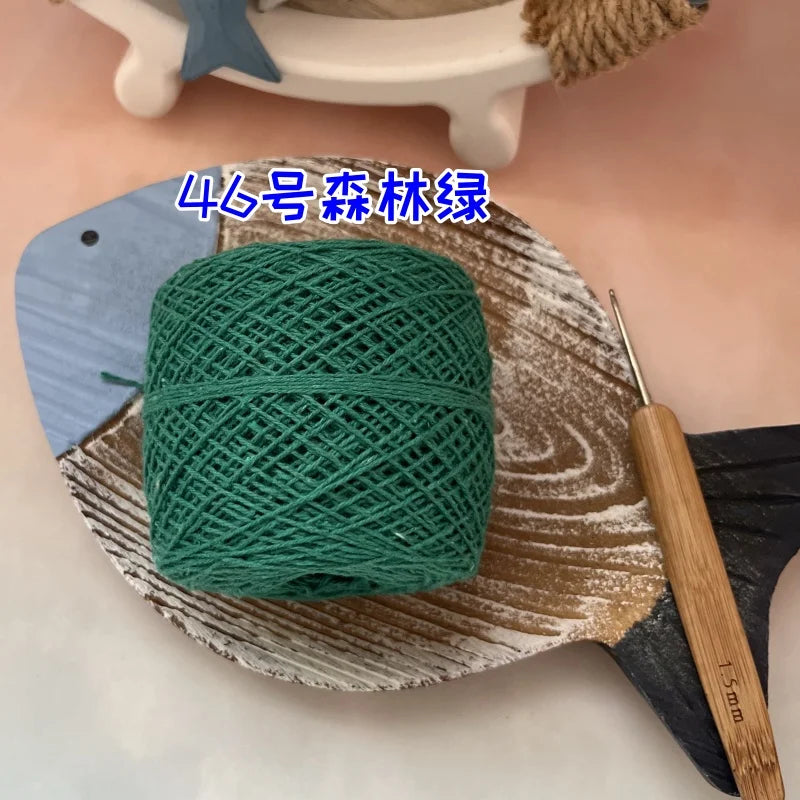 100g 100% Cotton Crocheting Lace Yarn for Hand Knitting and Amigurumi Projects