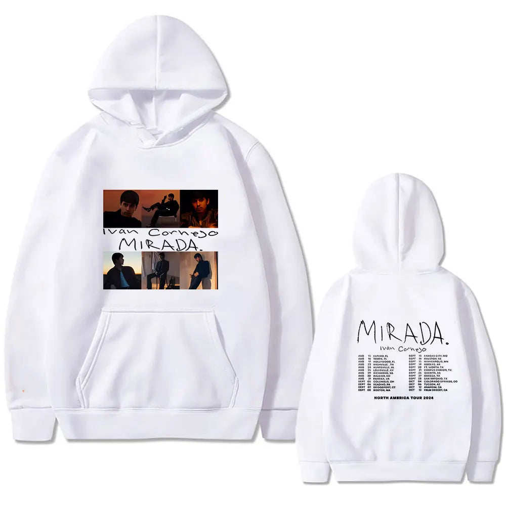 Ivan Cornejo Mirada Music Album 2024 Tour Hoodie Men Women Fleece Cotton Oversized Tracksuit Unsiex Fashion Pop Music Hoodies