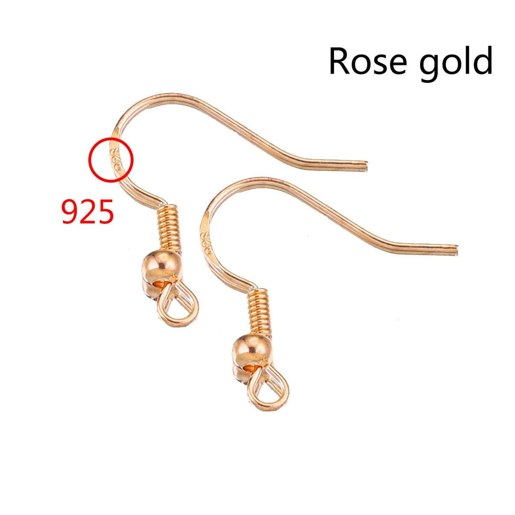 100pcs/lot Carven 925 Silver Copper Earrings Clasps Hooks Fittings DIY Jewelry Making Accessories Iron Hook Earwire Jewelry