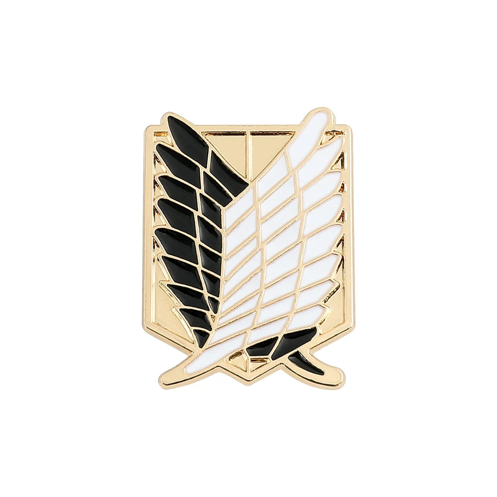 Anime Attack On Titan Enamel Brooch Investigation Team Metal Badge Clothing Backpack Lapel Pin Jewelry Accessories Gifts