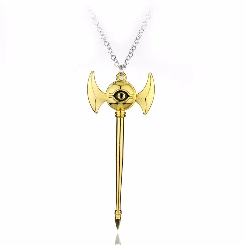 3D Anime Yu-Gi-Oh Necklace Millenium Pendant Jewelry Anime Yugioh Toy Cosplay Pyramid Egyptian Eye of Horus Necklace Key Buckle