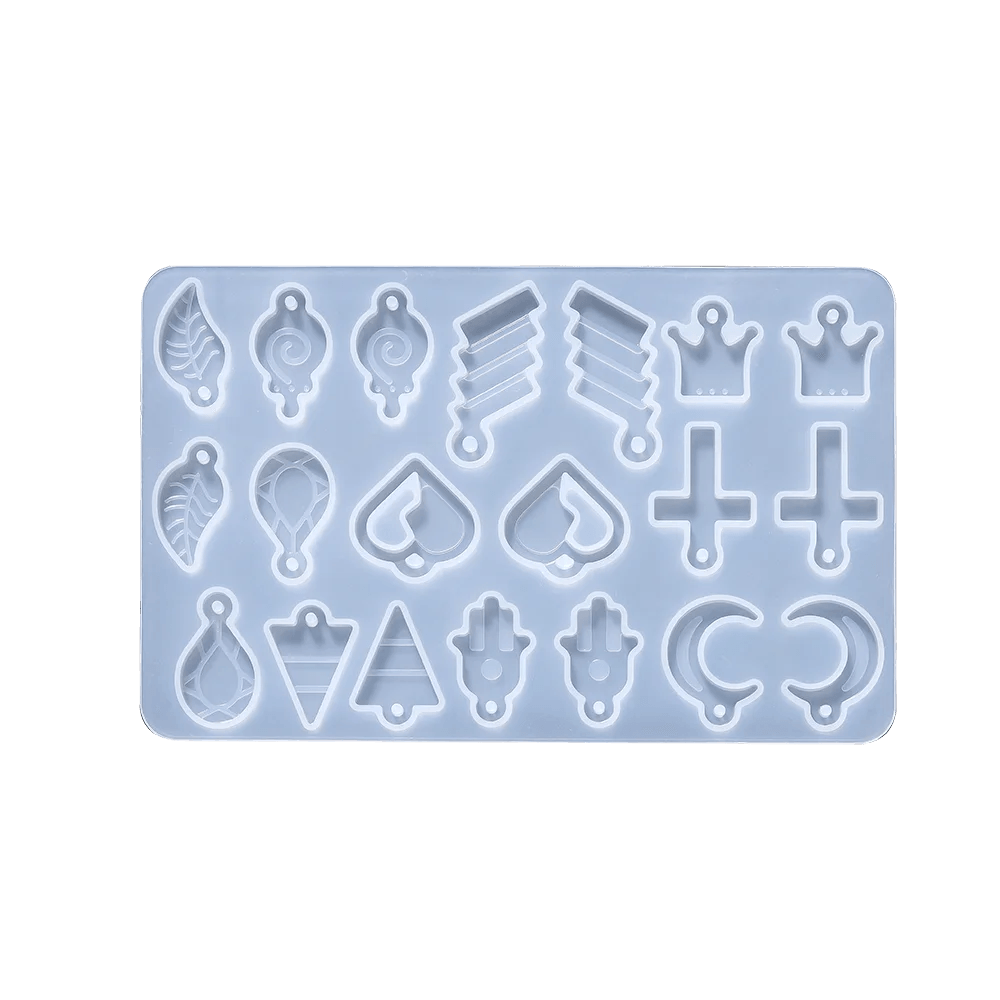 Earring Pendants Epoxy Resin Silicone Mold Heart Shape Mould for DIY Keychain Earring Pendant Jewelry Making Casting Crafts