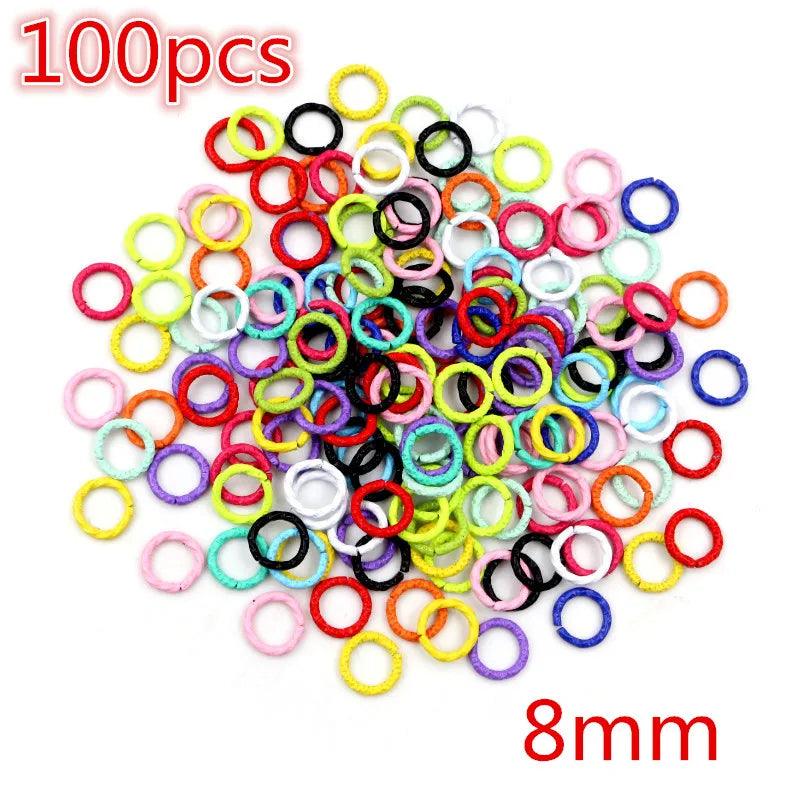 Colorful Mixed Alloy Split Jump Rings Lobster Clasp Eyelets Screw Pins Keychain DIY Jewelry Making Accessories Supplies