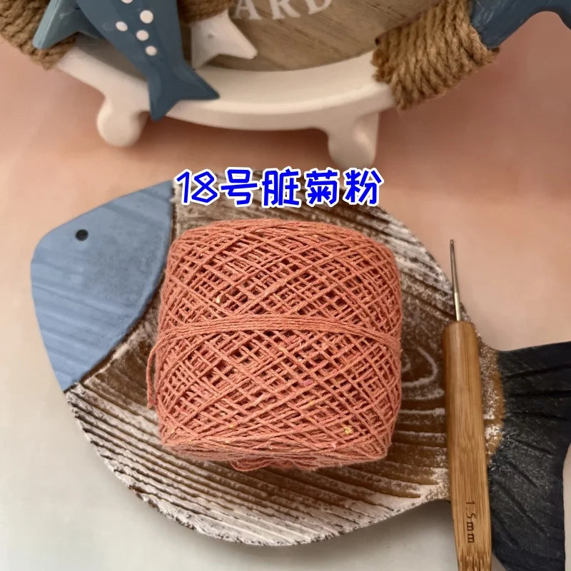 100g 100% Cotton Crocheting Lace Yarn for Hand Knitting and Amigurumi Projects