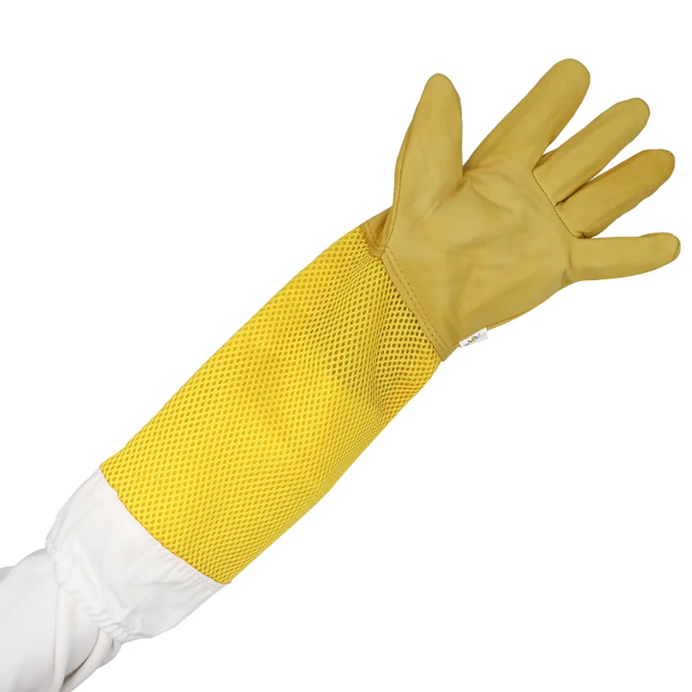 Beekeeper Gloves Protective Sleeves Ventilated Professional Anti Bee for Apiculture Beekeeper Prevent Beehive Tools