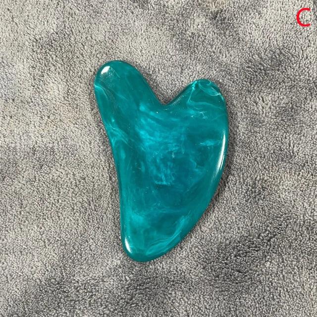 Heart Shape SPA Massage Beeswax Gua sha Scraping Massage Scraper Face Massager Acupuncture Guasha Board Massager for face 1pcs