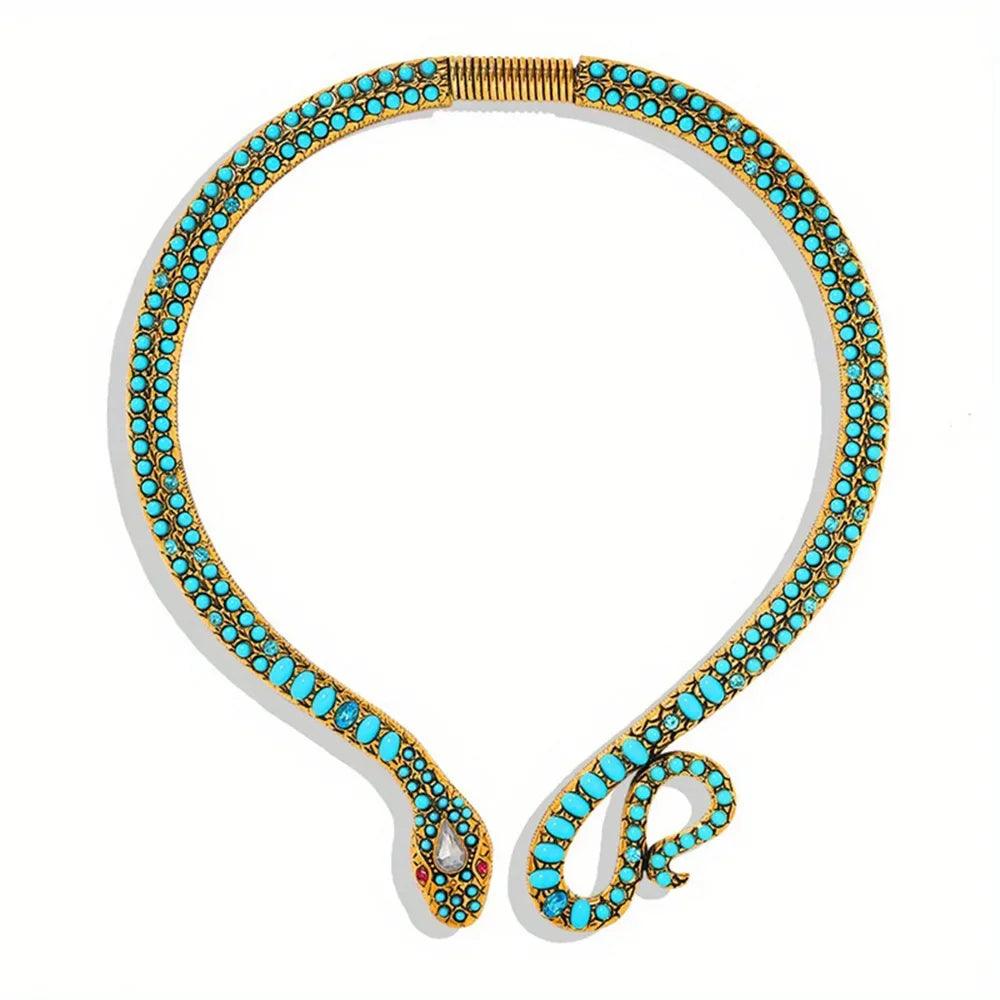Vedawas 2024 New Alloy flower stone beaded necklace,Exaggerated Elegant Banquet Weedding Women Accessories