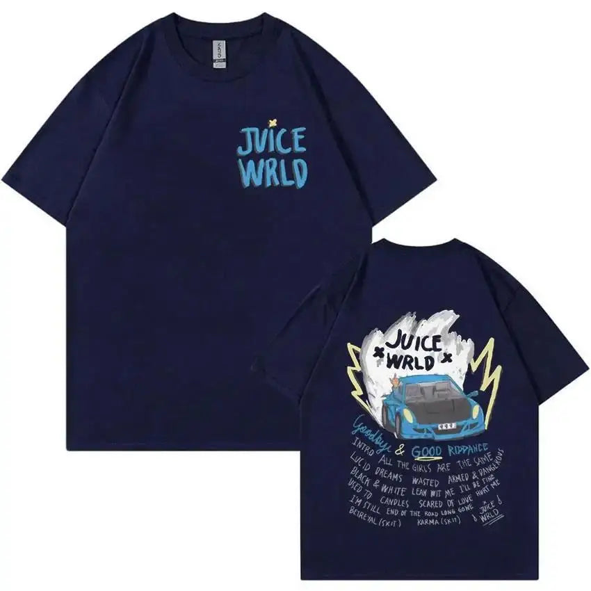 Rapper Juice Wrld 999 Short T Shirt for Men and Women Letter Printed Y2K Casual Fashion Sportswear Summer Clothing