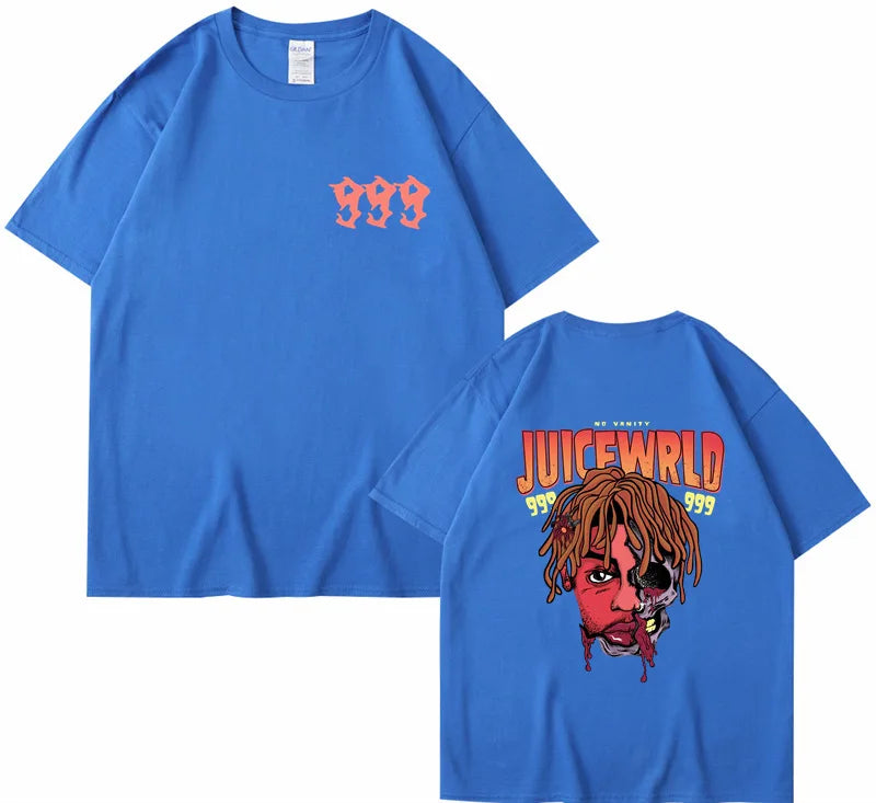 Rapper Juice Wrld 999 Short T Shirt Men's Women's Letter Printed Tshirts Y2k Casual Fashion Sportswear Summer Clothing