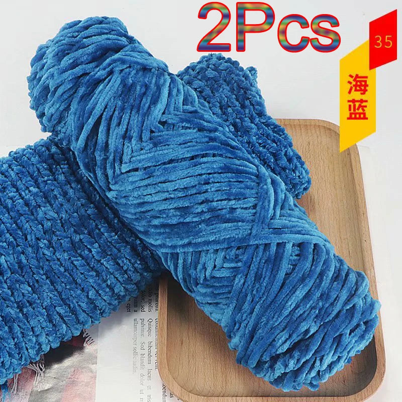 Chenille Velvet Yarn 100 Percent Polyester Amigurumi