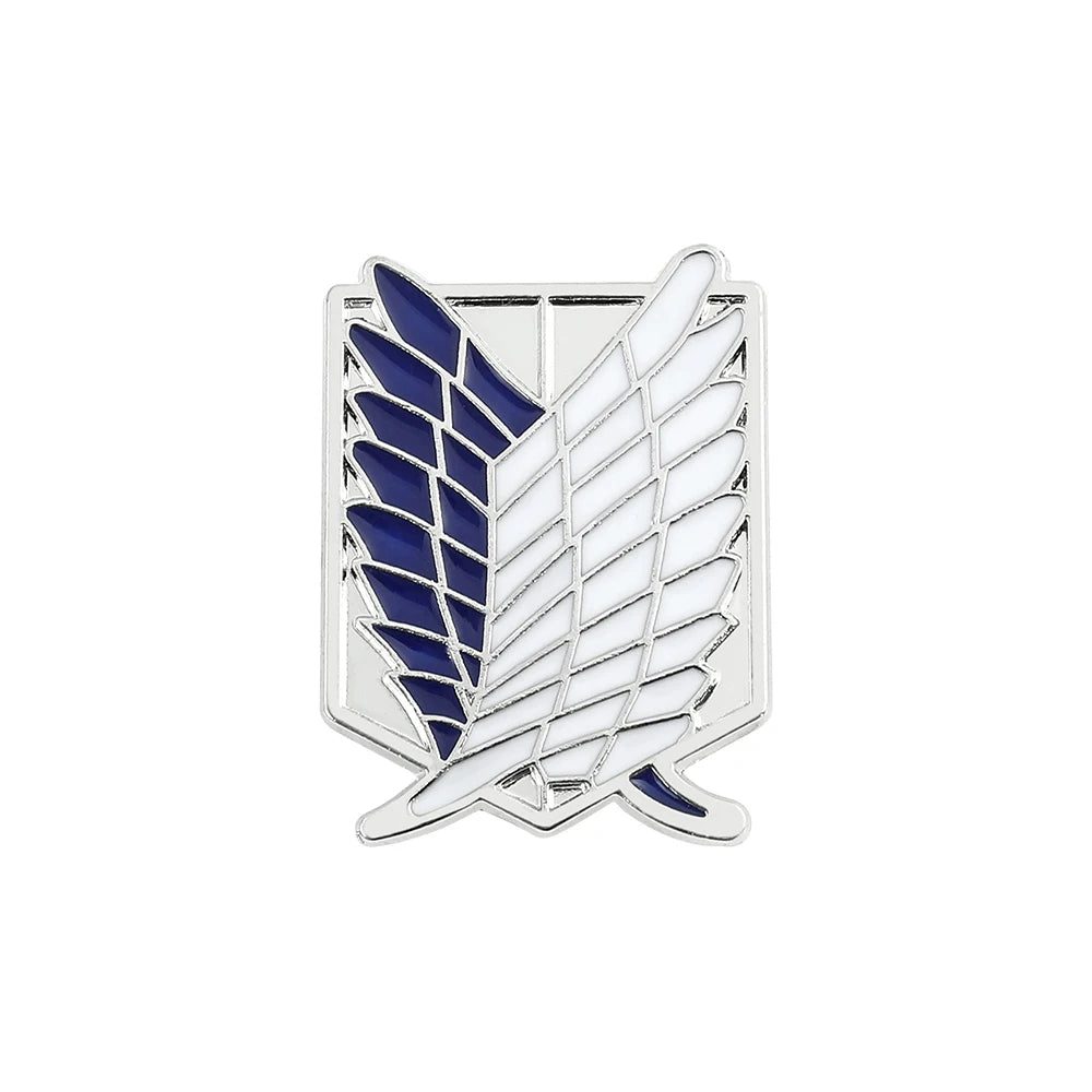Anime Attack On Titan Enamel Brooch Investigation Team Metal Badge Clothing Backpack Lapel Pin Jewelry Accessories Gifts