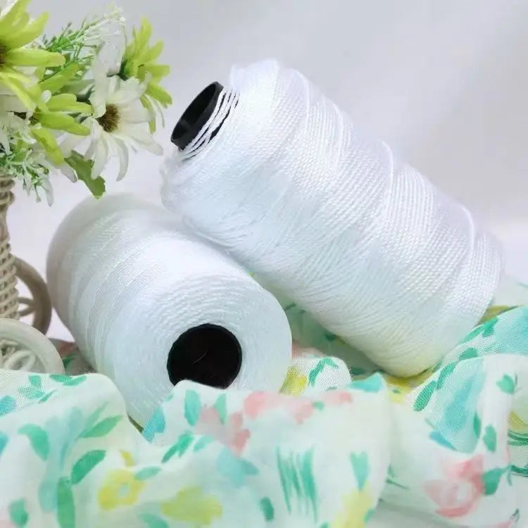 1.5mm 200m Summer Crochet Yarn Ice Silk Craft Thread for Hats Dolls Sewing Bags Crocheting