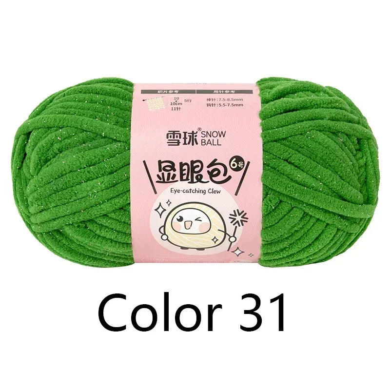 Super Thick Polyester Yarn 100g For Knitting Scarf DIY Craft