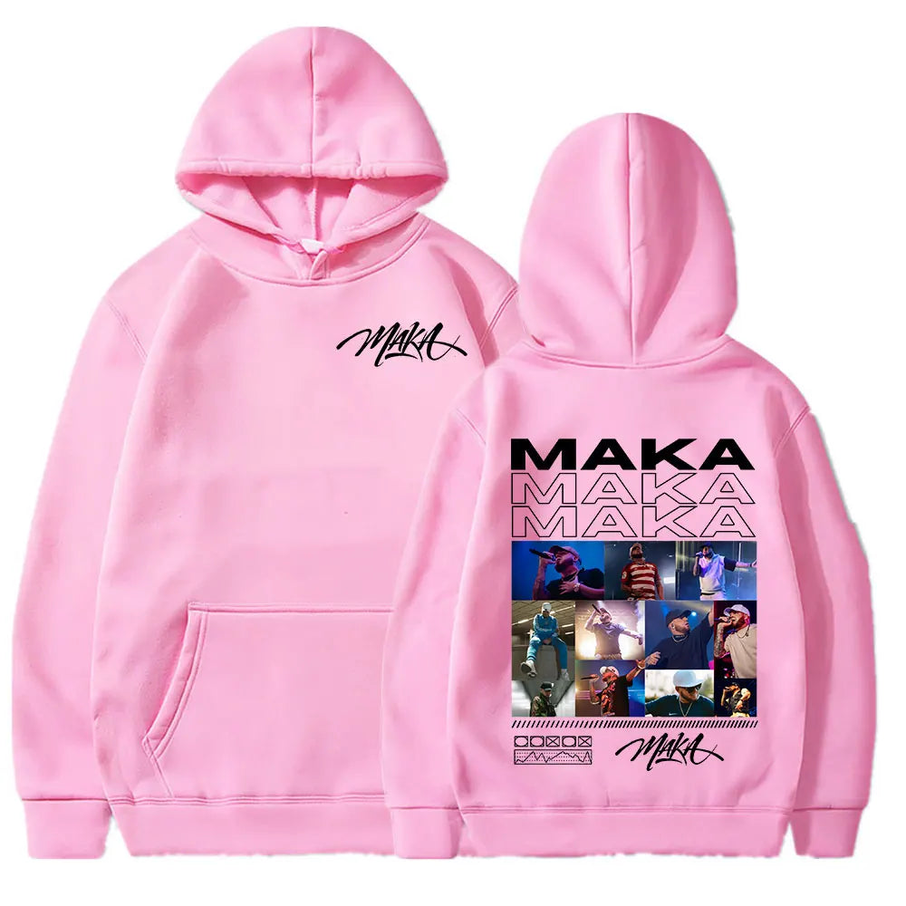 Rapper Maka Graphic Hoodies Men Women Clothing Fashion Hip Hop Sweatshirt Casual Oversized Long Sleeve Pullover Hoody Streetwear