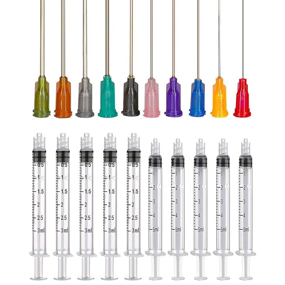 Multiple sizes  transparent scale needle barrel combination push clay dot line DIY ceramic mold process to make tool accessories