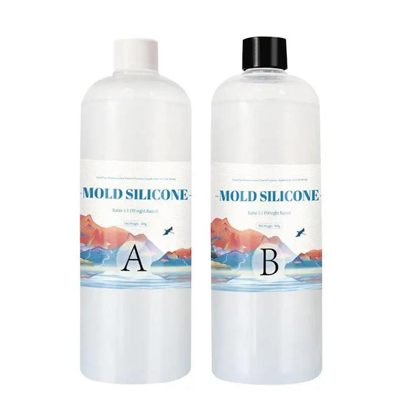 200g 500g DIY Silicone Mold Making AB 1:1 Liquid Rubber Silicona Liquida Para Mold Fast Curing Mold Making Silicone Kit Cured - Winord